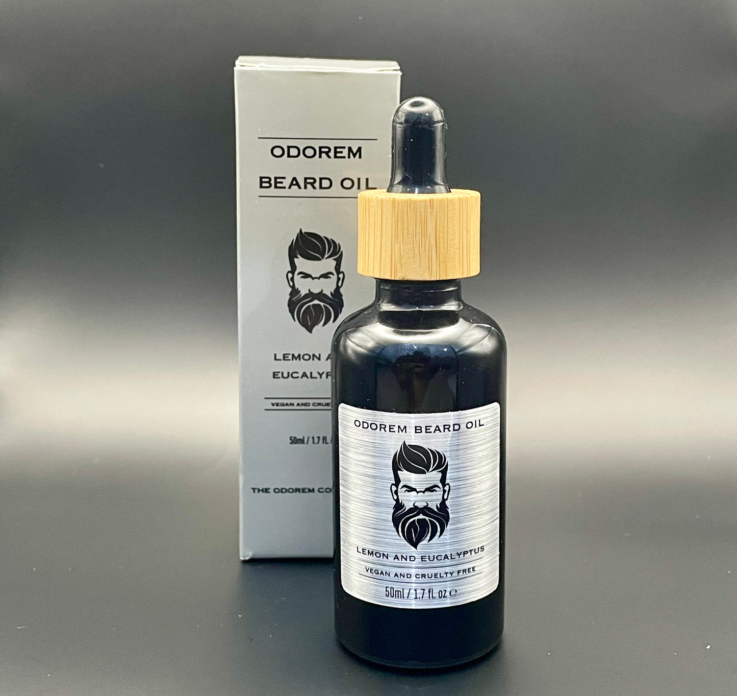 premium beard oil for men with packaging